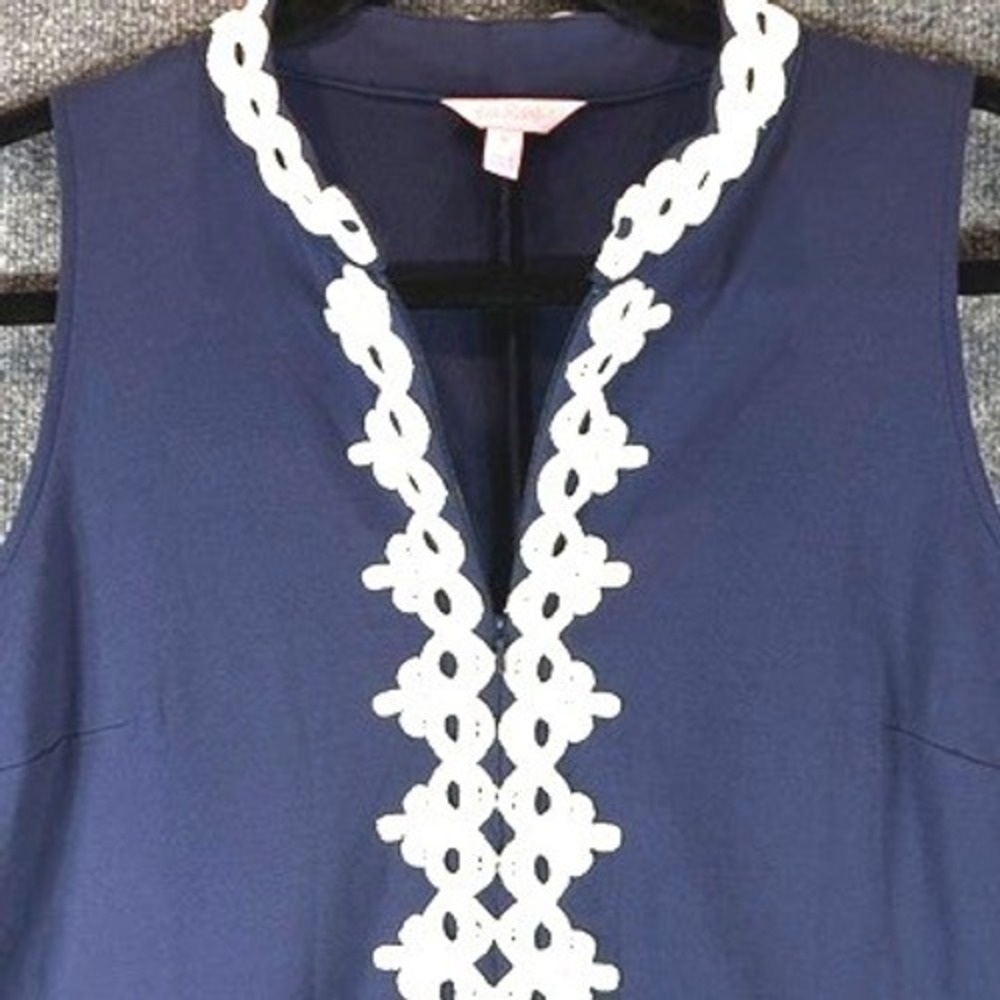 Lilly Pulitzer Sleeveless Shift Dress Sz XL Coastal Preppy Resortwear Nautical - Picture 3 of 10